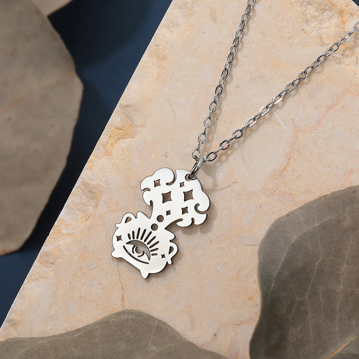 Vedhæng Halskæde Kedel Trolddom Wiccan sølv