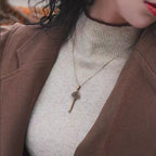 Vintage nøglevedhæng halskæde til kvinder