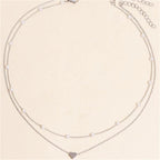 Náhrdelník s přívěskem srdce a perly