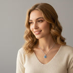 Halskæde Vedhæng Mod Det Onde Øje Blå Græsk Tyrkisk Matiasma Mataki 