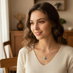 Halskæde Vedhæng Mod Det Onde Øje Blå Græsk Tyrkisk Matiasma Mataki 