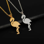 Collier Flamant Rose Majestueux