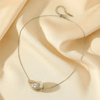 Vann Dråpe Anheng Halskjede sølv stil 2