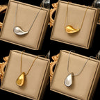 Vann Dråpe Anheng Halskjede gull sølv