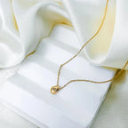 Vanddråbe Vedhæng Halskæde med Perle i Zircon guld