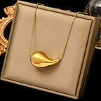 Vann Dråpe Anheng Halskjede gull stil 2
