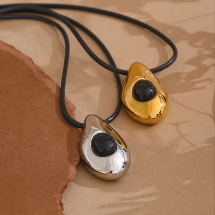 Boheme Vanddråbe Vedhæng Halskæde Guld