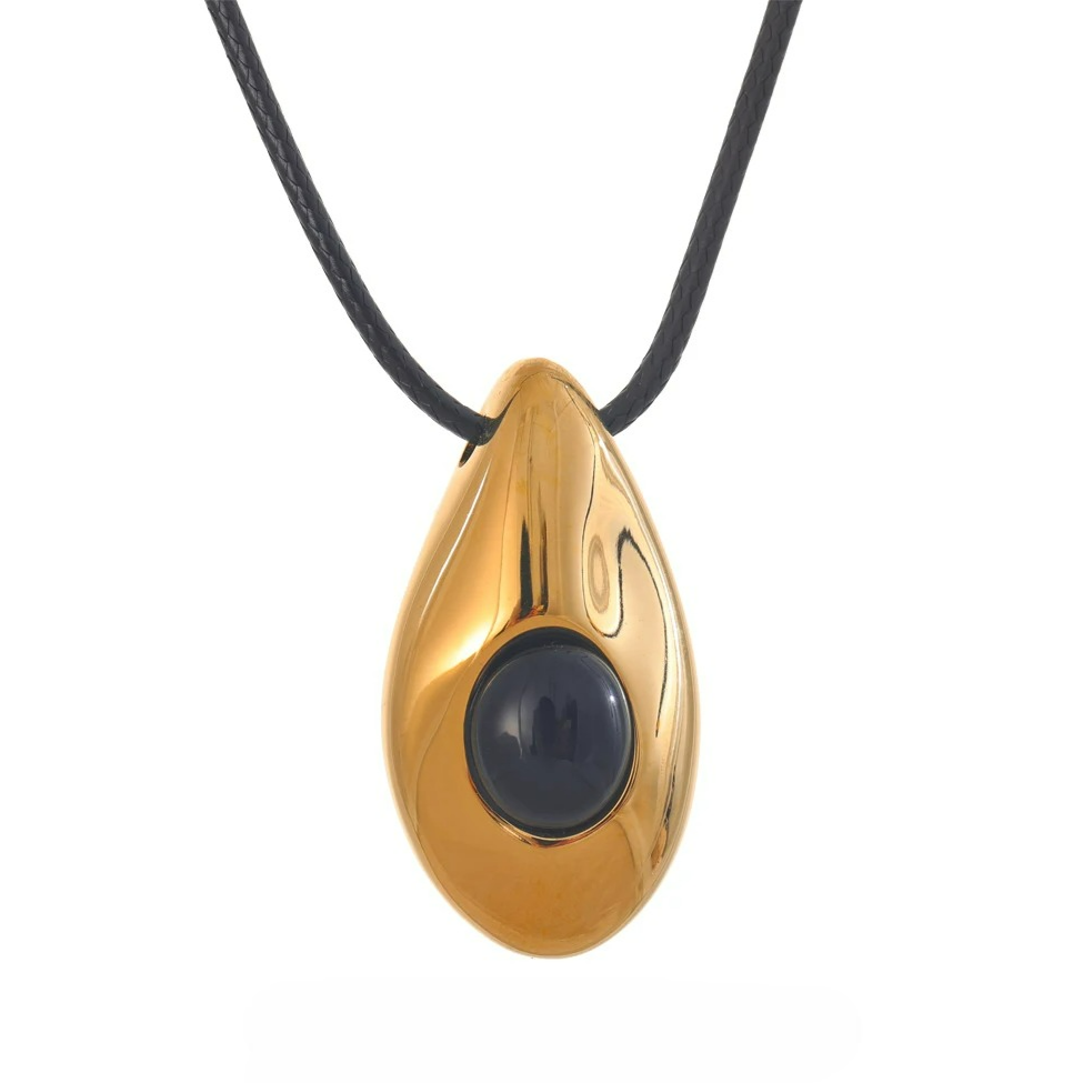 Boheme Vanddråbe Vedhæng Halskæde Guld