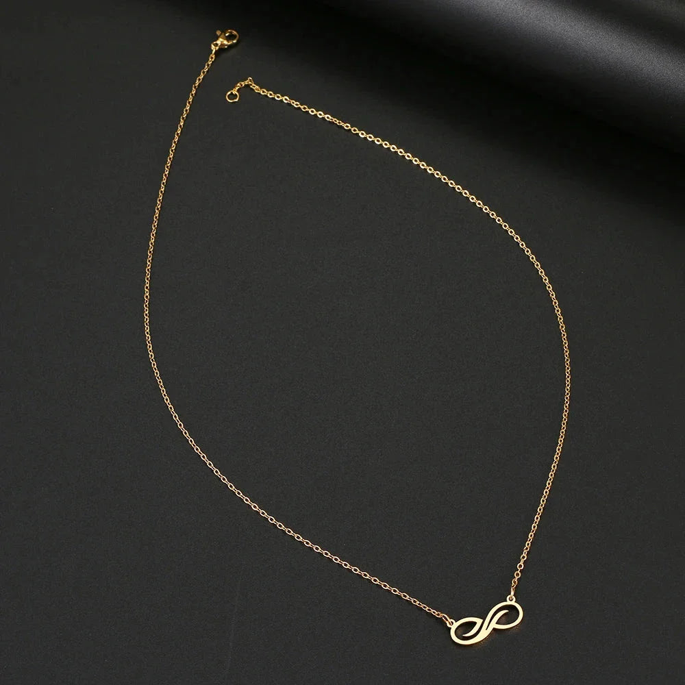 Collier Pendentif Infini Doré Femme or