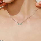 Turkis uendelighet anheng halskjede