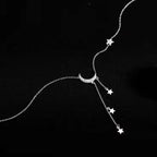 Náhrdelník s přívěskem Měsíc Hvězda Nebeská tělesa pro ženy