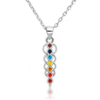 Halskæde Vedhæng Sten 7 Chakras Kvinde