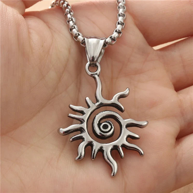 Collier Pendentif Soleil Asymétrique