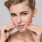 Halskæde med vedhæng firkløver til kvinder i sølv