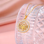 Zen Halskæde Vedhæng Kvinde Lotusblomst guld