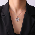 Zen Halskæde Vedhæng Kvinde Lotusblomst sølv