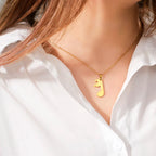 Halskjeder for par Musikknote anheng gull