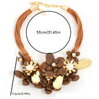 Choker med elegant blomstervedhæng