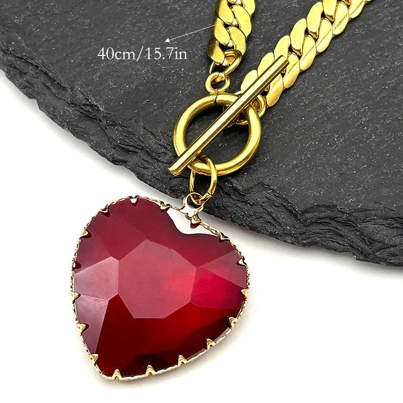 Collier Ras de Cou avec Pendentif Coeur 7