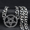 Choker Halskæde Pentagram Vedhæng Trolddom Wiccan
