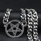 Choker Halskæde Pentagram Vedhæng Trolddom Wiccan