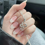 Halskæde Slange Vedhæng sølv