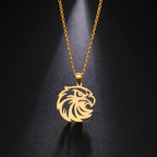 Halskæde Ørnehoved Vedhæng Guld