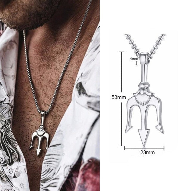 Halskæde Trident Neptun Poseidon