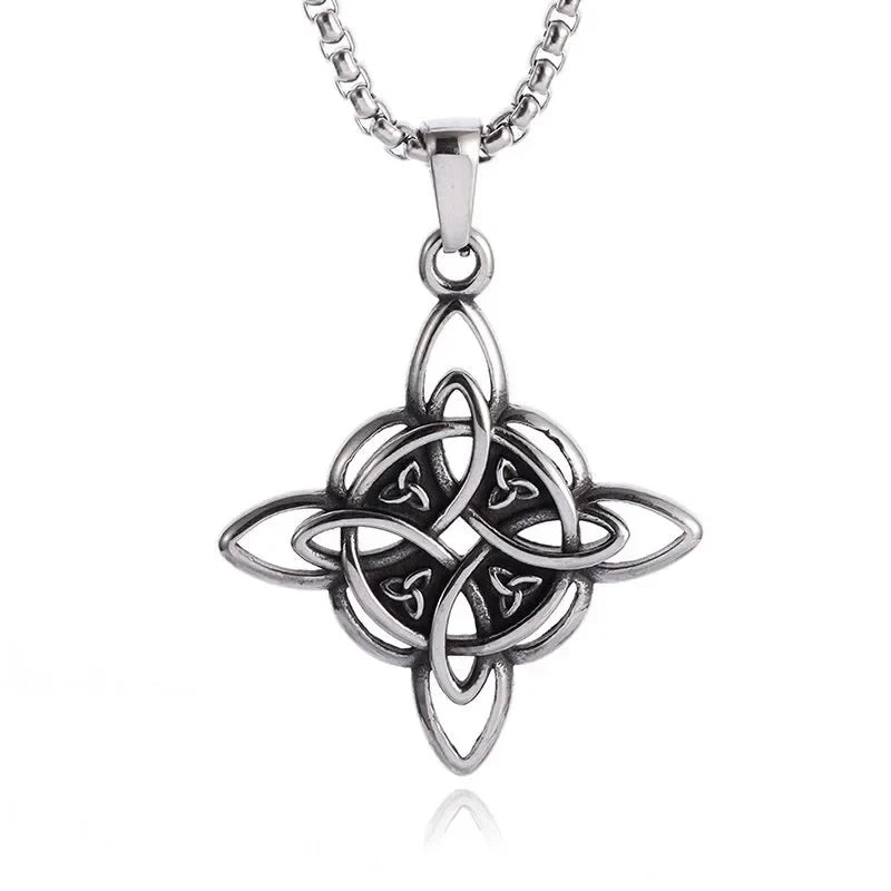Halskæde "evigt liv" med keltisk triquetra-knude 