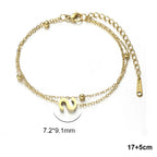 Armband med dubbel initial 