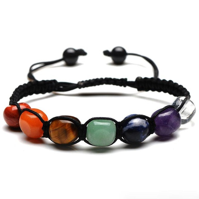 Bracelet  7 Chakras Pierres Naturelles