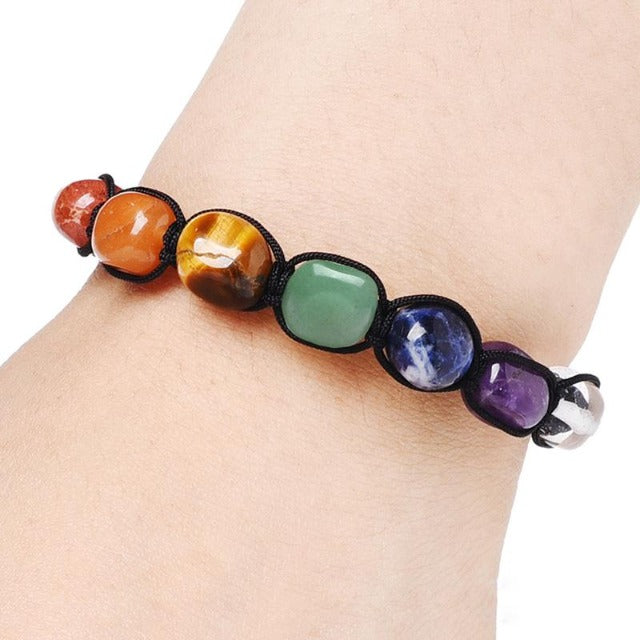 Bracelet  7 Chakras Pierres Naturelles