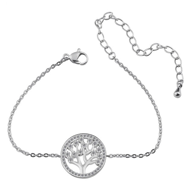 Livets tre armbånd sølv