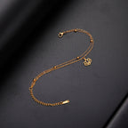 Lotusblomst armbånd for kvinner i gull