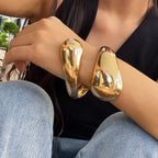 Stor Gourmette Armbånd Vanndråpe gull