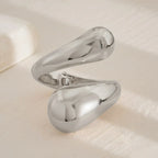 Stor Gourmette Armbånd Vanndråpe sølv