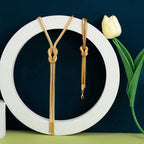 Lang Halskæde til Udskæring & Dens Knude Armbånd 