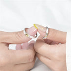 Sada 2 prstenů pro páry, prsten Měsíc a Slunce s zirkony