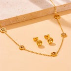 Smykkesæt Livets Træ Halskæde, Armbånd og Øreringe