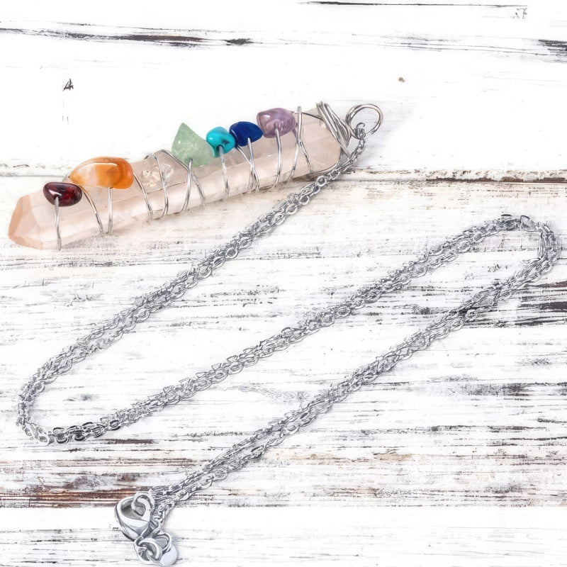 7 Chakras sølvvedhæng 