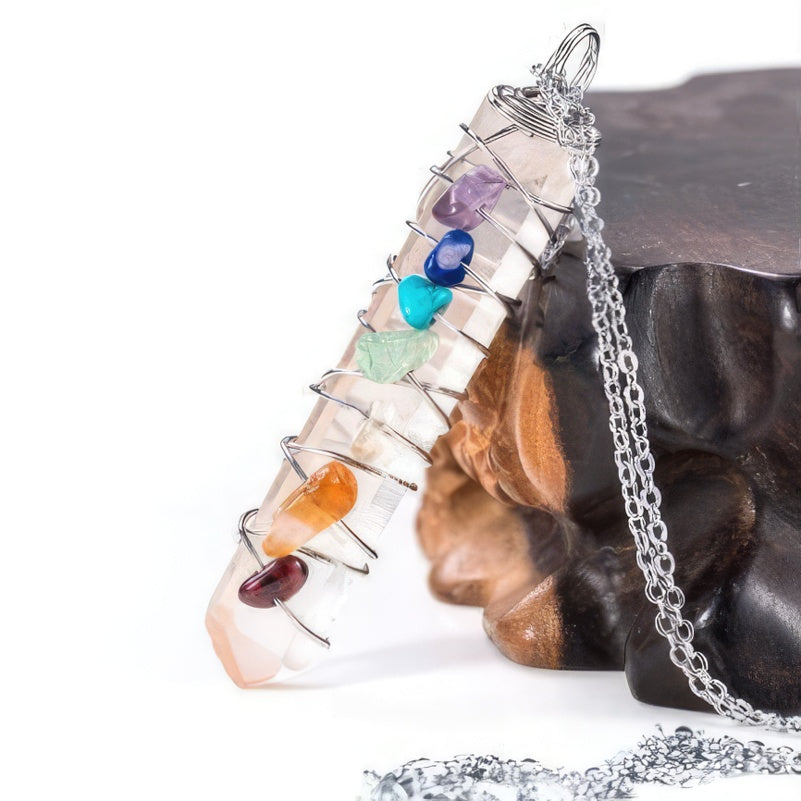 7 Chakras sølvvedhæng 