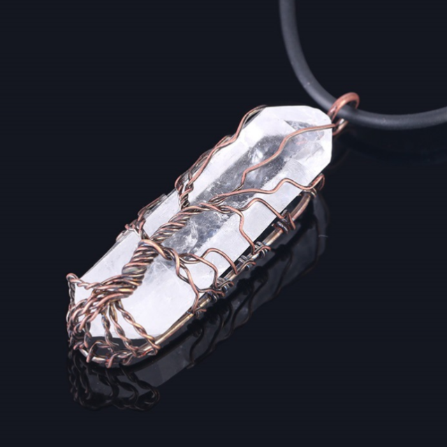 Livets Træ vedhæng Sten vedhæng og halskæde