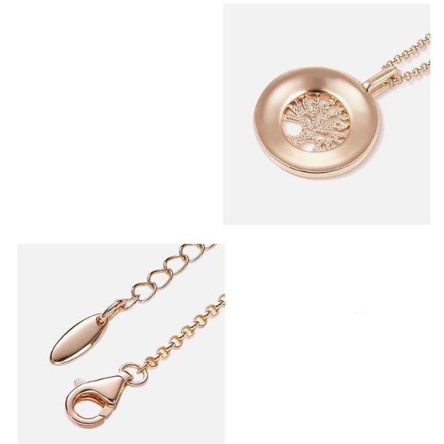 Livets Træ Vedhæng i Rosa Guld