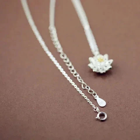 Lotusblomst Vedhæng & Halskæde