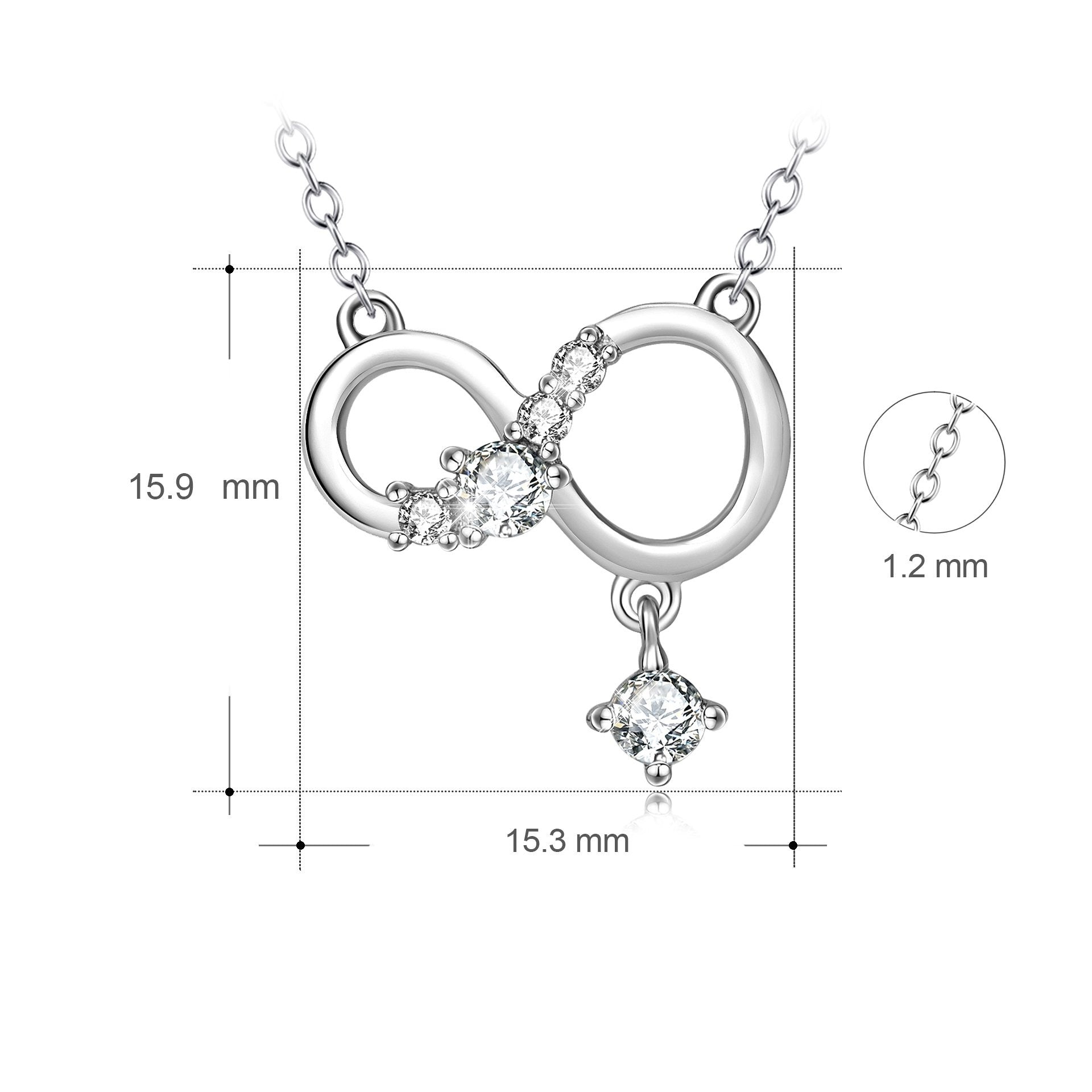 Pendentif Infini Argent