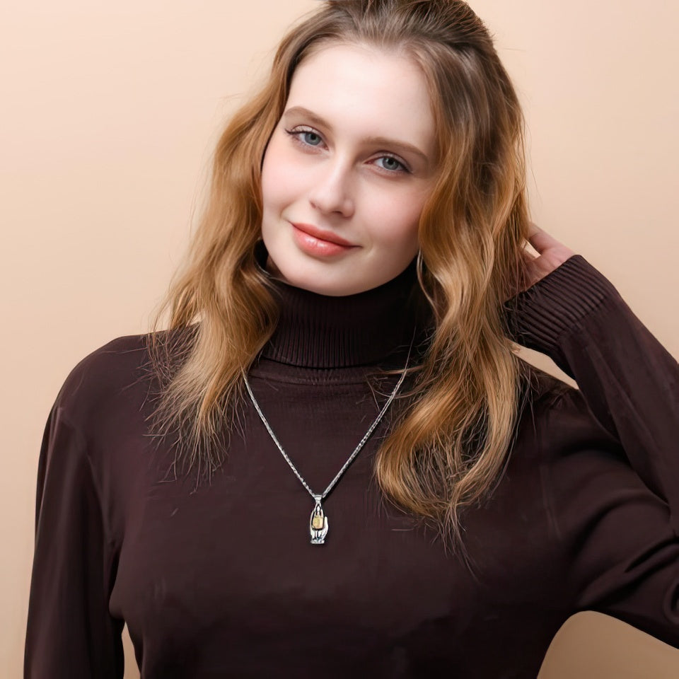 Tibetansk sølvvedhæng 