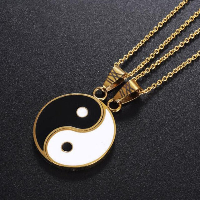 Vedhæng Yin Yang adskilleligt guld