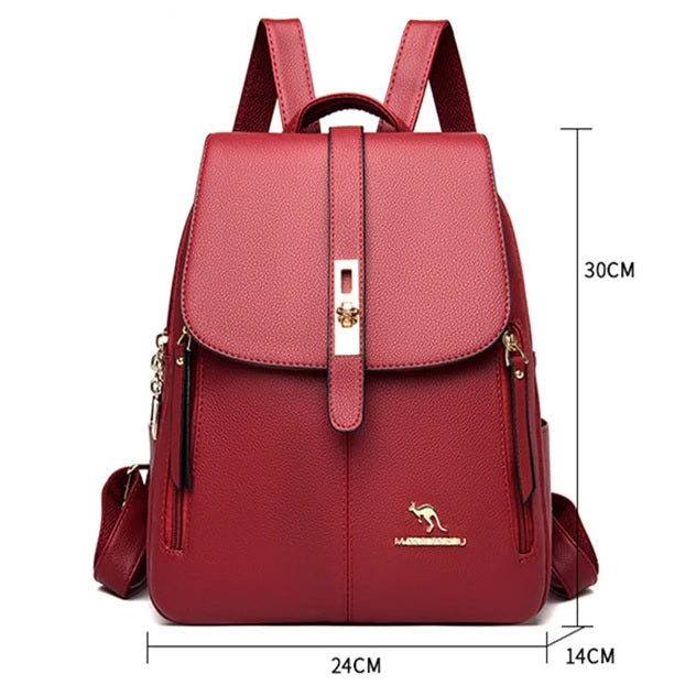 Sac À Dos Femme en Cuir Noir