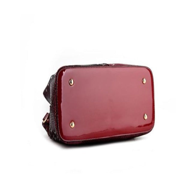 Sac Cabas en Cuir Bordeaux