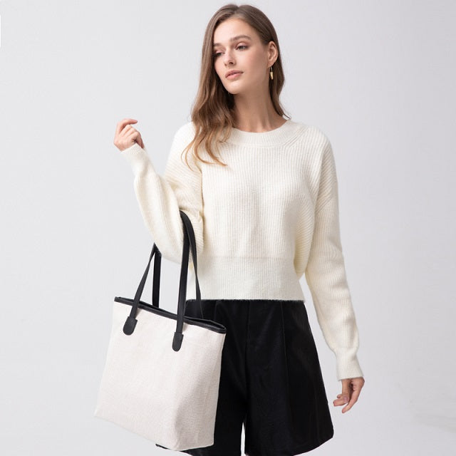 Sac Cabas en Toile Blanc